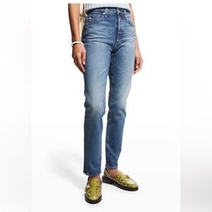 NWT! AG Jeans 'Alexxis' Blue Vintage High-Rise Slim Straight Denim Jeans Size 27